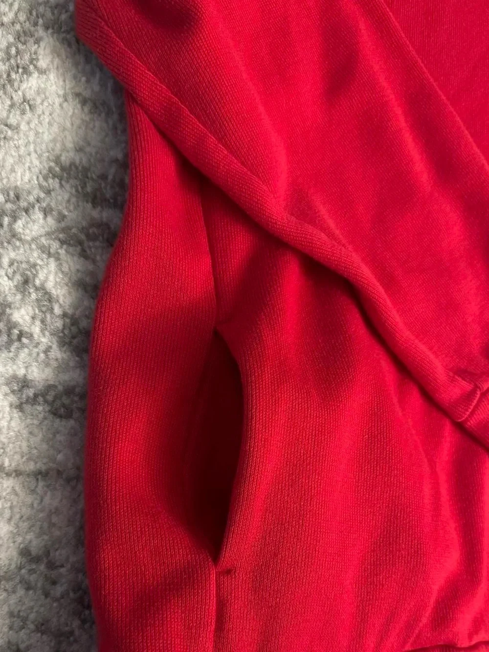 Le Tigre Red Quarter Zip Sweater Size XL